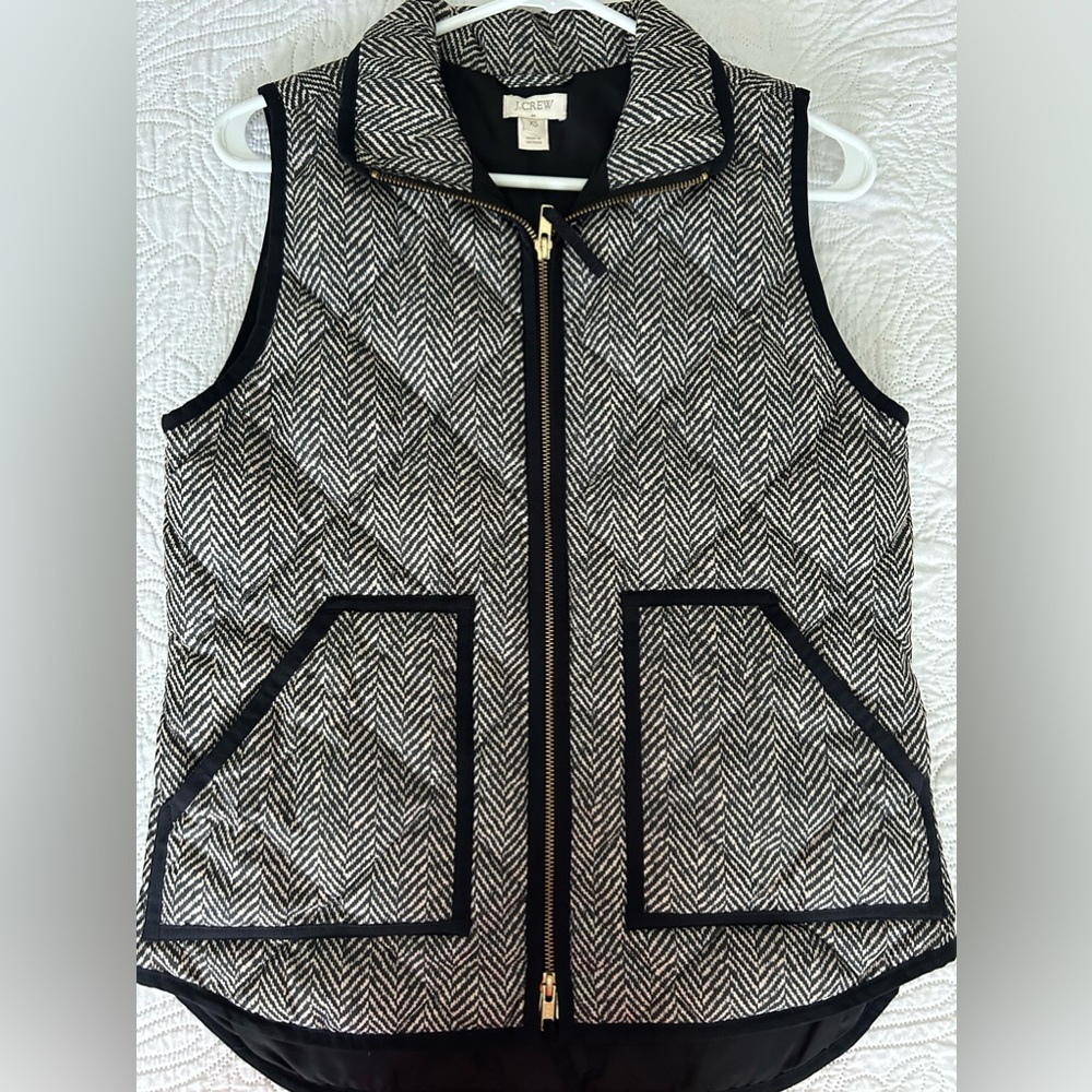 J Crew Herringbone Vest